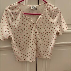 Princess Polly White Floral Women's Top